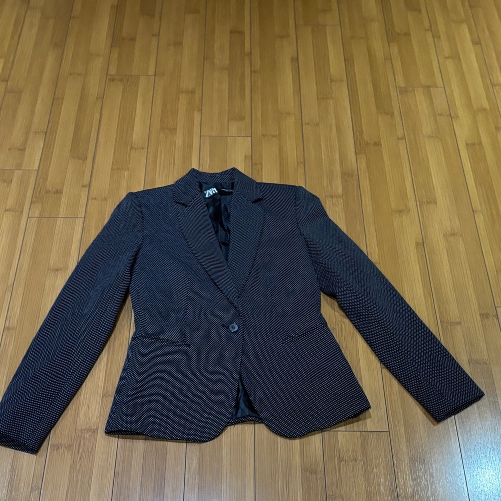 Zara Black polka dots Women's Blazer